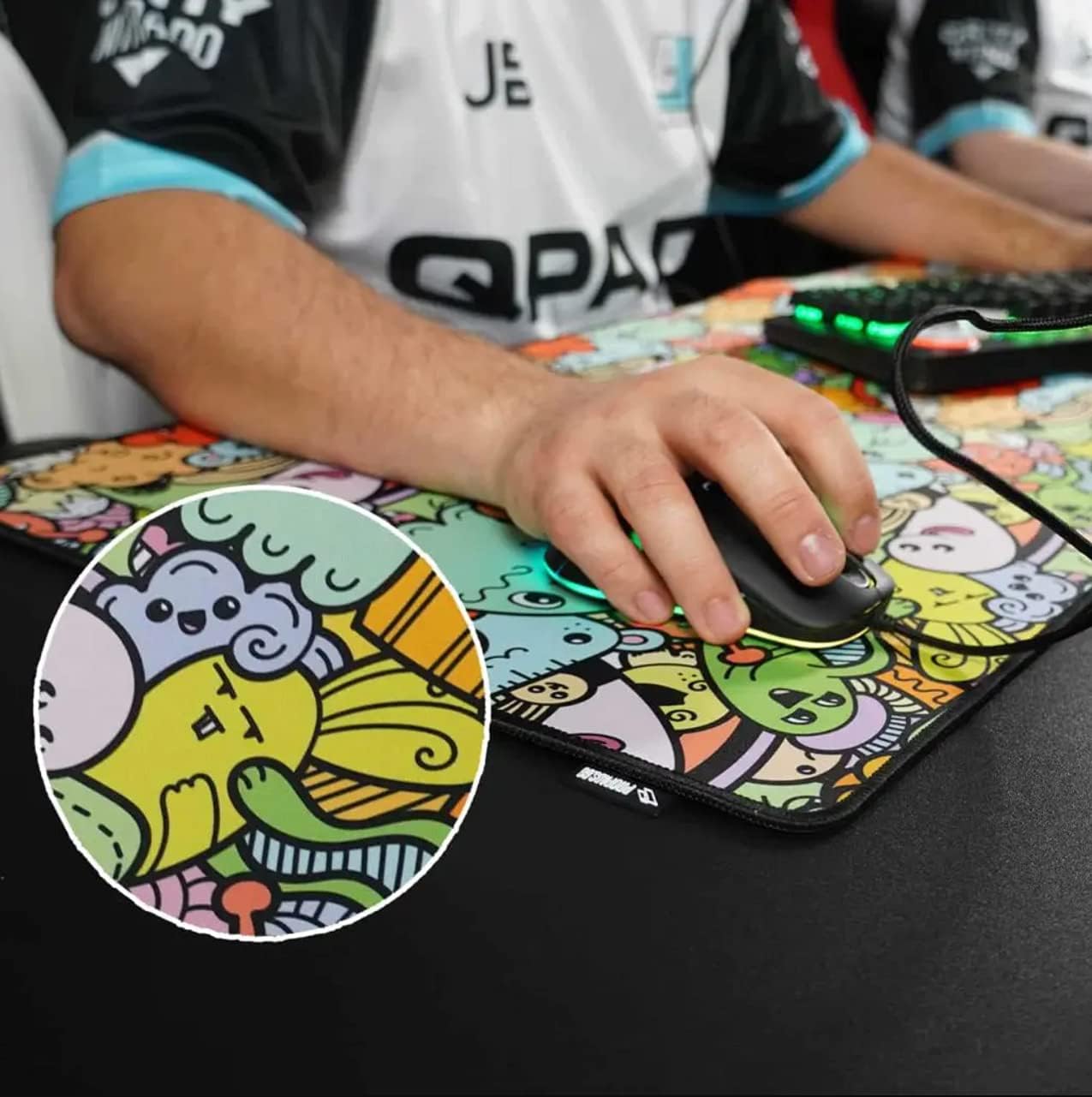 ProPads - Cutties - Tapis de souris Gaming XXL - 900x400x3mm - flash vidéo