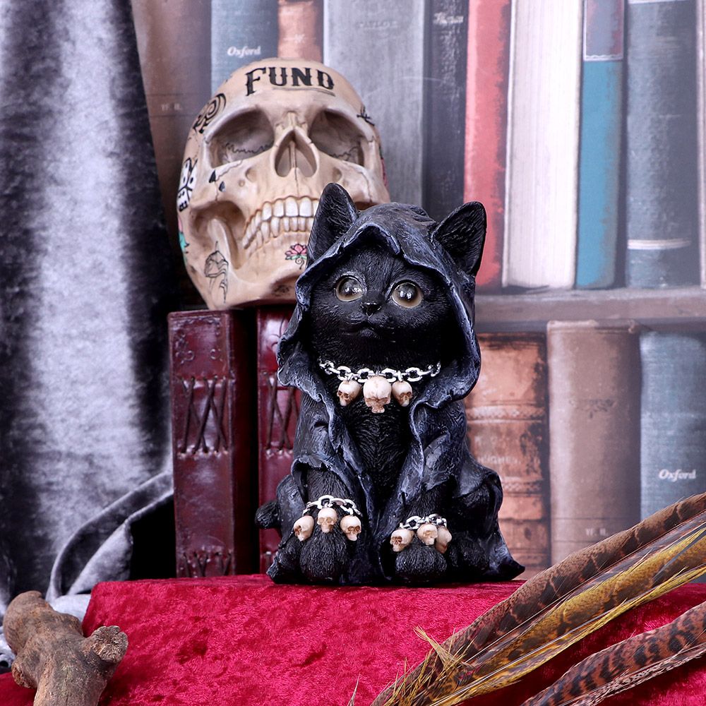 Reapers Feline - Figurine de chat faucheur masquée - flash vidéo