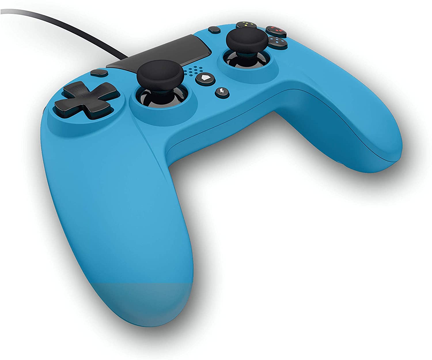 Gioteck - Manette filaire premium VX4 Bleu pour PS4 et PC - flash vidéo