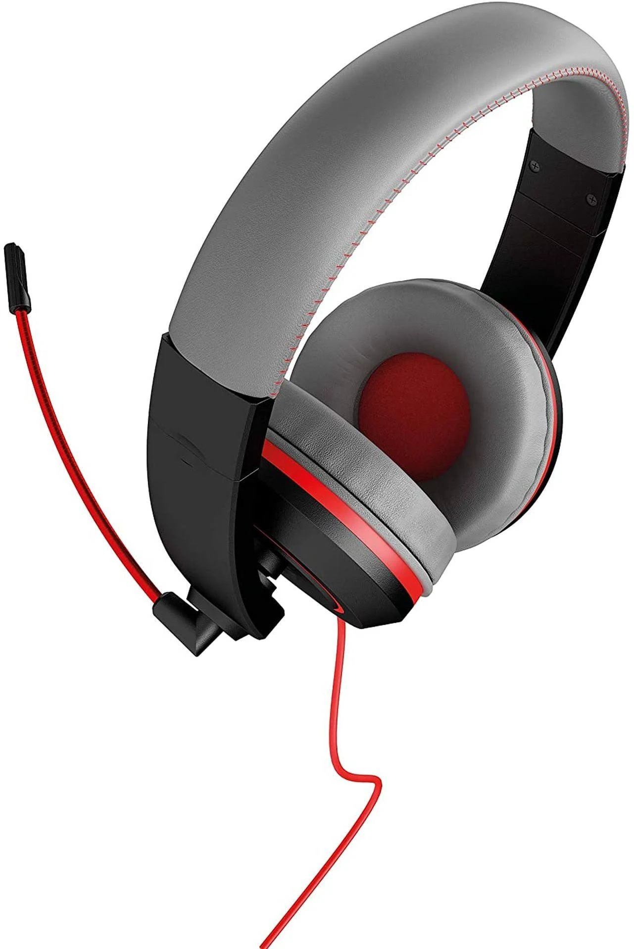 Gioteck - Casque de jeu stéréo filaire XH-100 Rouge pour Xbox One, PS4 et PC - flash vidéo