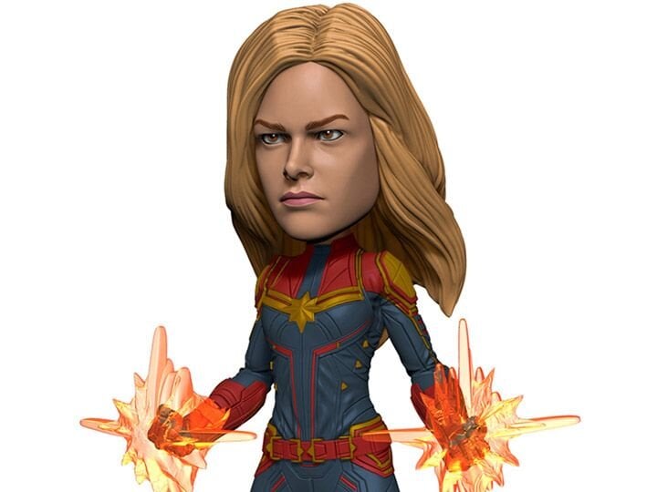 Marvel - Avengers Endgame Head Knocker Captain Marvel 20cm - flash vidéo