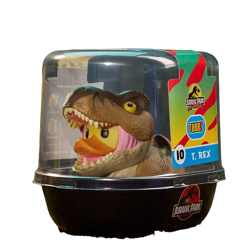 TUBBZ Canard de bain - Jurassic Park - T-Rex (Taille Standard) (Première Édition) - flash vidéo