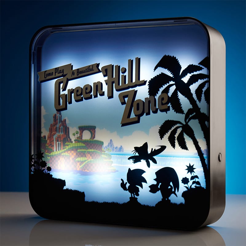 Numskull - Sonic le Hérisson - Lampe en plexiglas Green Hill Zone - flash vidéo