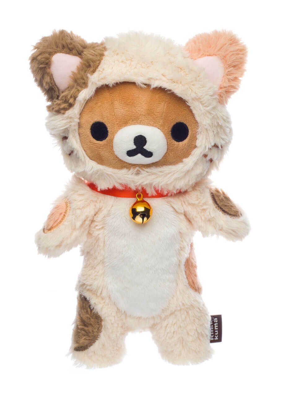 Rilakkuma - Peluche "Costume Chat Câlinable" Medium 22cm - flash vidéo