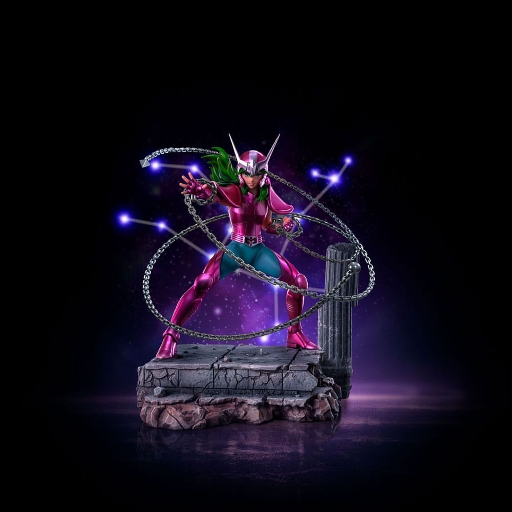 Iron Studios - Art Scale 1/10 - Saint Seiya - Andromeda Shun Statue 21cm - flash vidéo