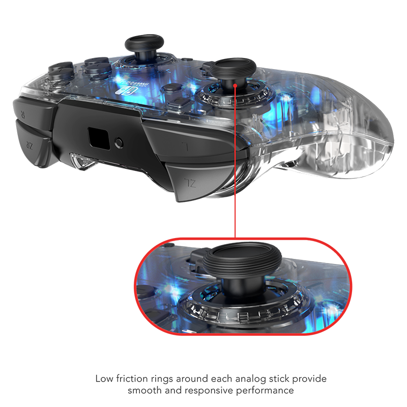 PDP - Manette sans fil Deluxe Afterglow pour Nintendo Switch et Switch OLED - flash vidéo