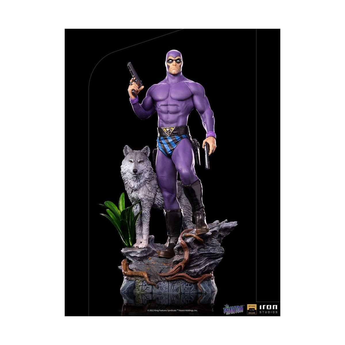 Iron Studios - Deluxe Arts Scale 1/10 - Defenders of the Earth - The Phantom Statue 25cm - flash vidéo