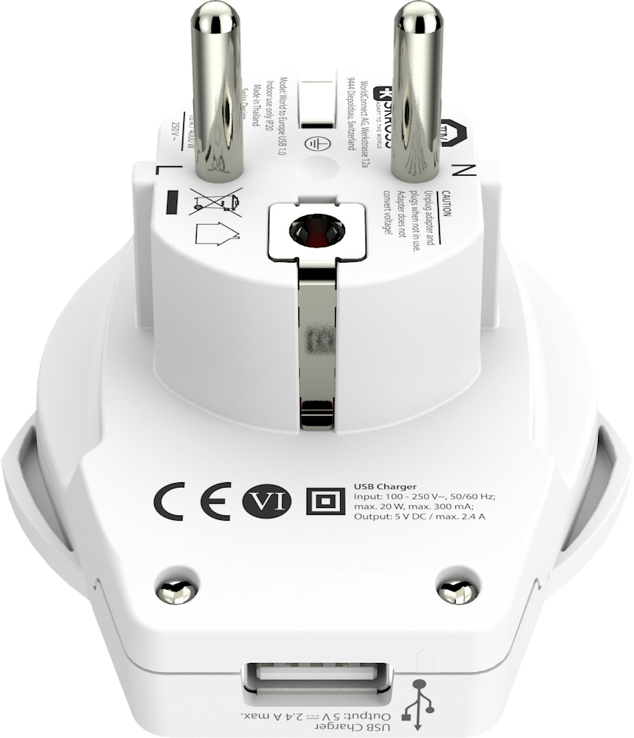 SKROSS - Country Travel Adapter World to Europe USB - flash vidéo