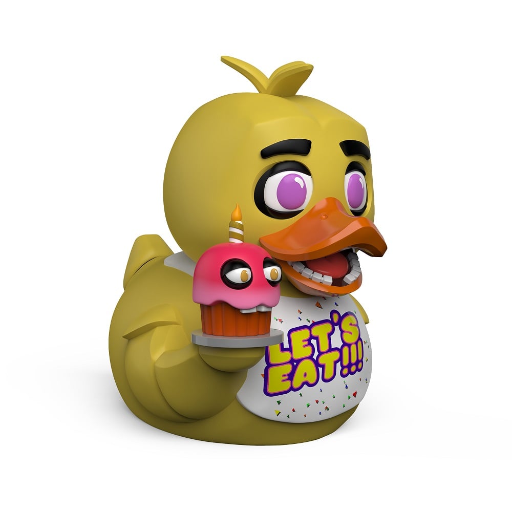 Numskull - TUBBZ Canard de bain - Five Nights at Freddy's - Chica (Première Édition) - 9cm - flash vidéo