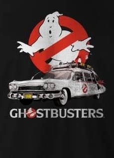 SOS Fantômes - T-shirt Noir Hommes - S - flash vidéo