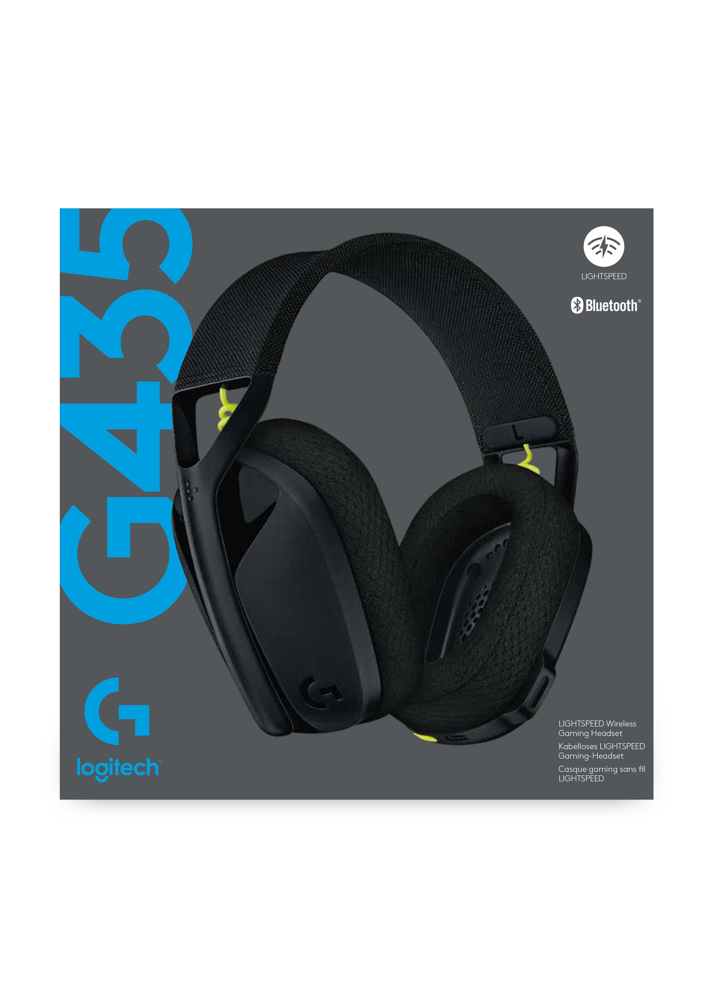 Logitech Casque de jeu sans fil Lightspeed G435 Noir et Jaune Fluo pour PS5, PS4, PC et Mac - flash vidéo