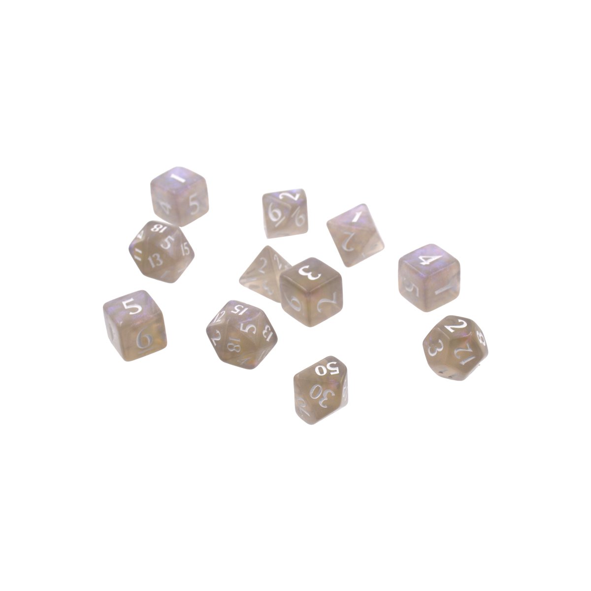 Ultra Pro - Eclipse 11 - Set de dés en acrylique : Gris Fumée - flash vidéo