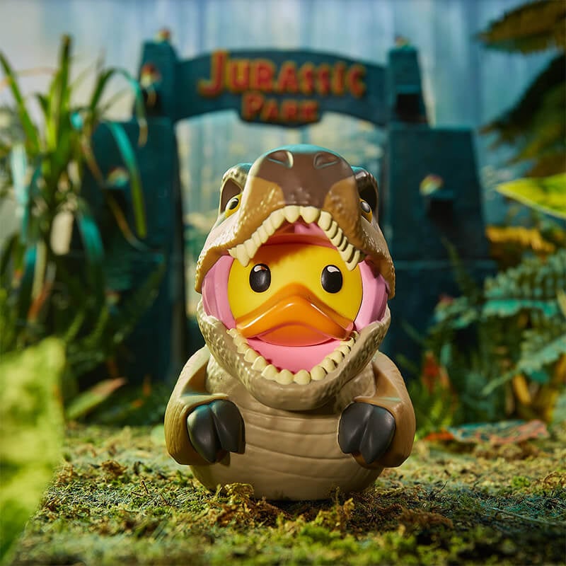 TUBBZ Canard de bain - Jurassic Park - T-Rex (Taille Standard) (Première Édition) - flash vidéo