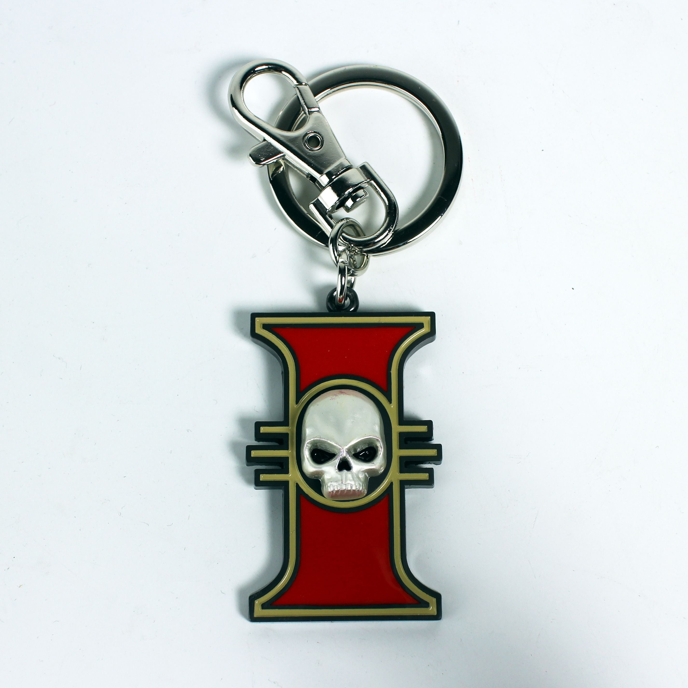 Warhammer 40K - Porte-clefs en métal Emblème de l'Inquisition - flash vidéo