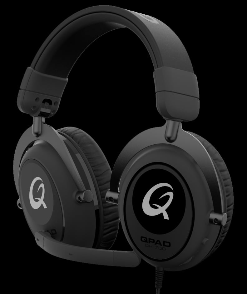 QPAD - QH-700 - Casque de jeu stéréo filaire Noir pour PC, PS4/PS5, Xbox One, Xbox Series S|X, Nintendo Switch - flash vidéo