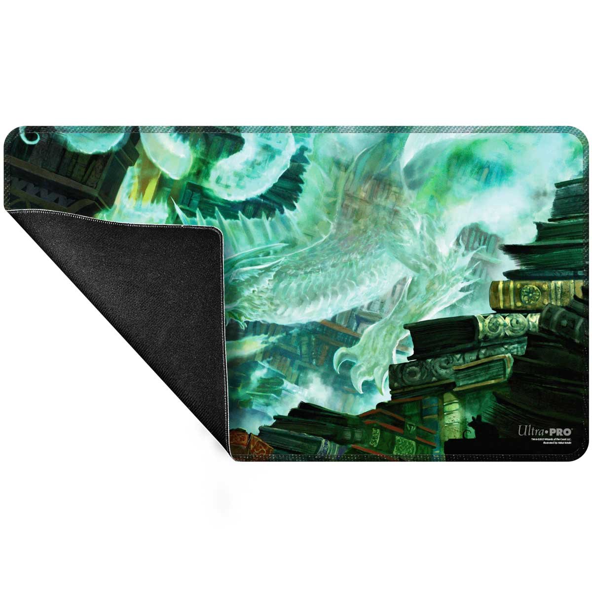 Ultra Pro - Magic: The Gathering - Commander Series - Three Color Wedge - Tapis de jeu à bord cousu Miirym - flash vidéo