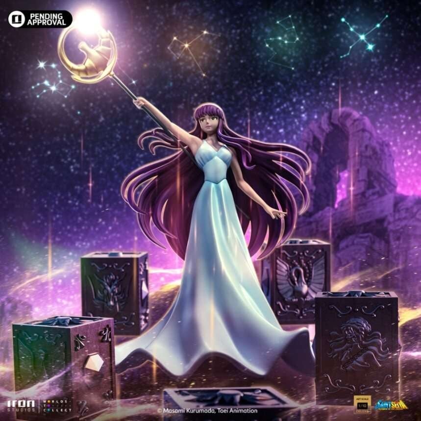 Iron Studios - Deluxe Art Scale 1/10 - Saint Seiya - Saori Kiddo Statue 40cm - flash vidéo