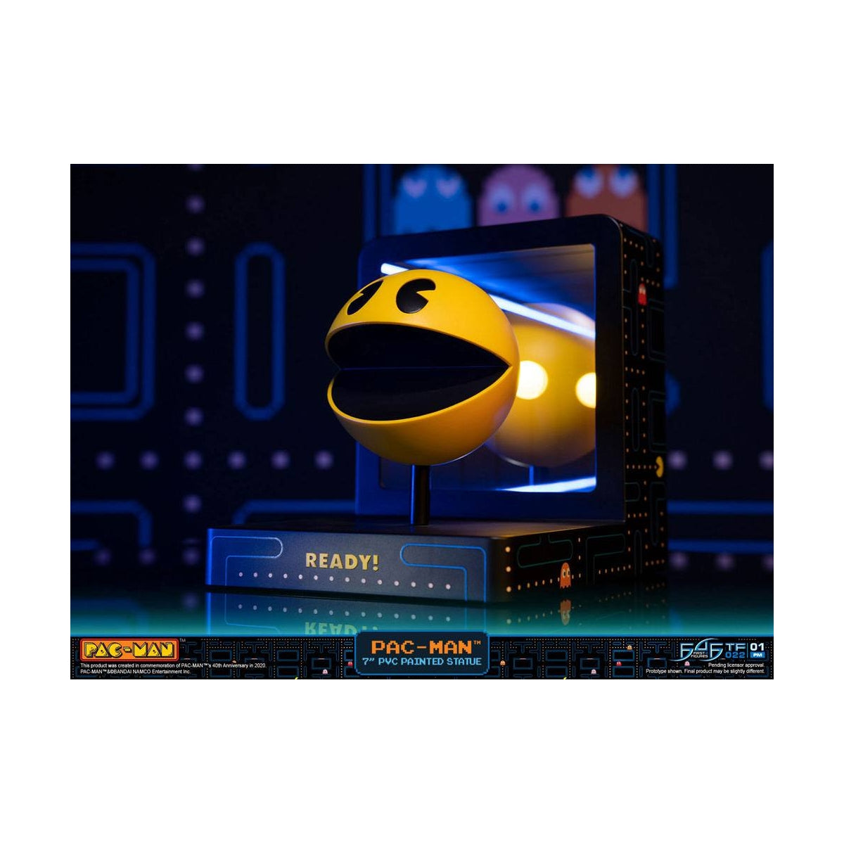 First 4 Figures - Pac-Man - Pac-Man Diorama Statue Edition Standard 20cm - flash vidéo