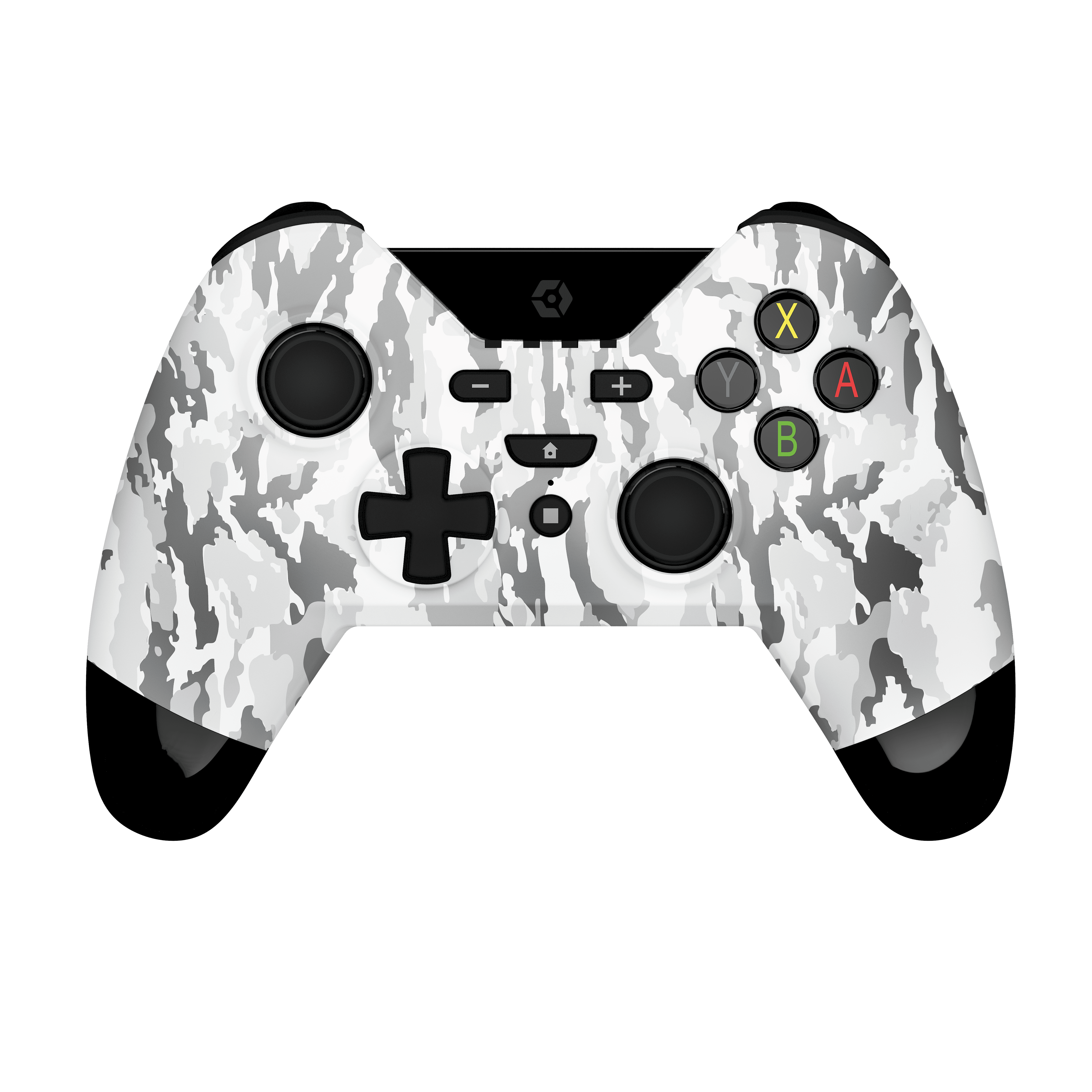 Gioteck - Manette sans fil premium WX4 Camouflage Arctique pour Nintendo Switch, PS3 et PC - flash vidéo