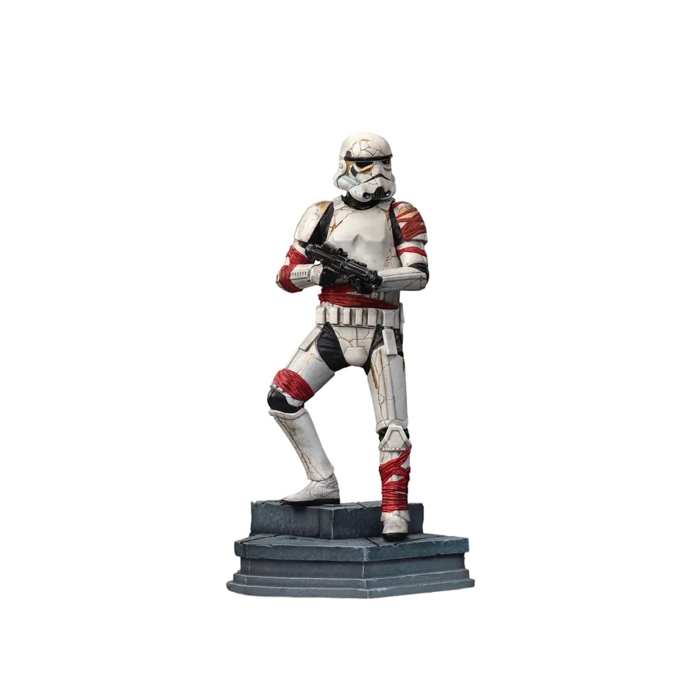 Iron Studios - Art Scale 1/10 - Star Wars : Ahsoka - Night Trooper Statue 21cm - flash vidéo