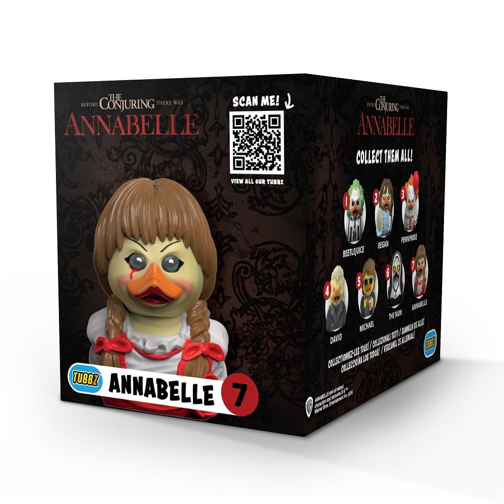 Numskull - Best of TUBBZ Boîte Canard de bain - Horror - Annabelle - 9cm - flash vidéo