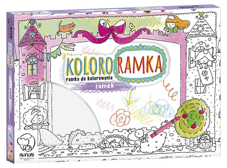 Monumi - Toile L à colorier "Castle" - flash vidéo