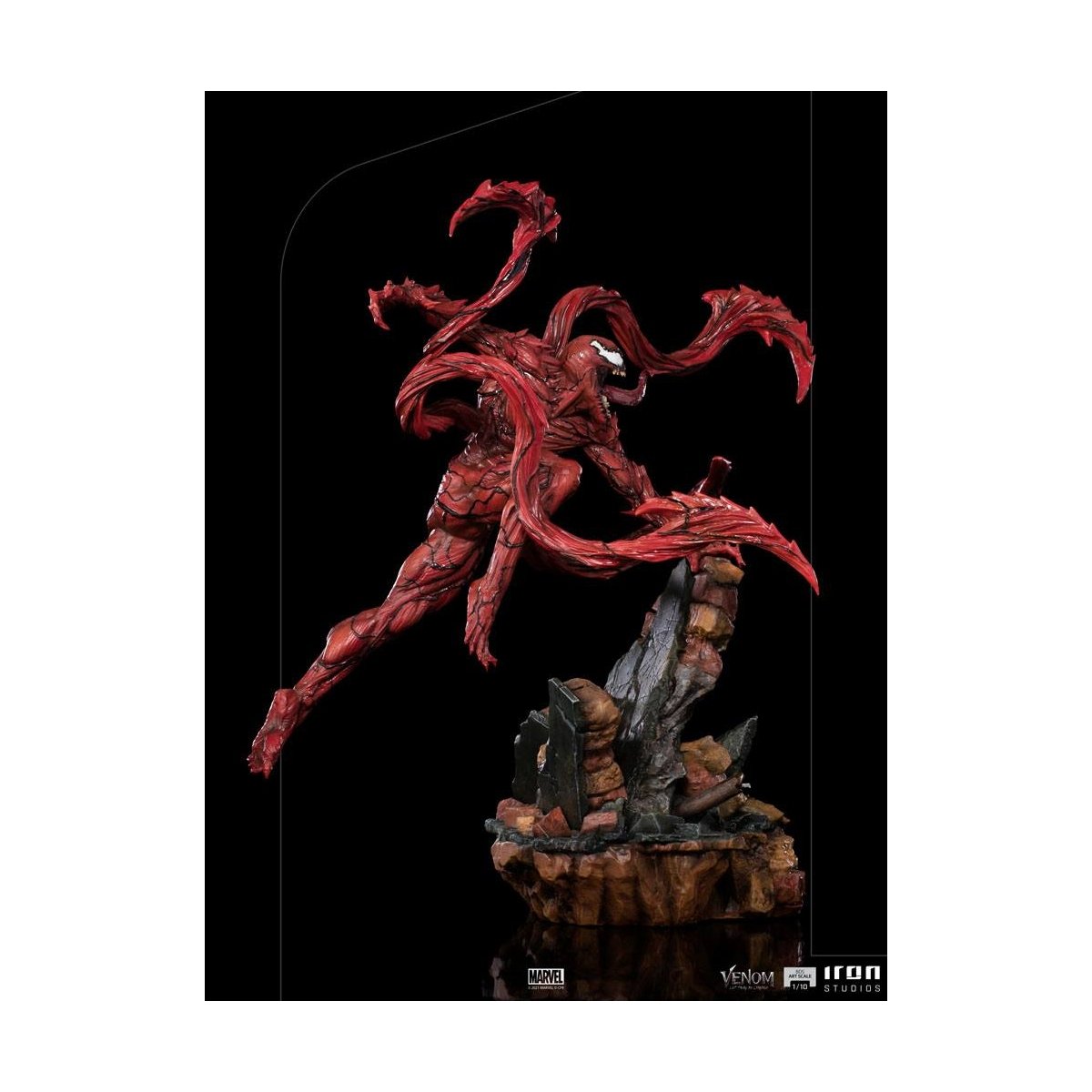 Iron Studios - BDS Arts Scale 1/10 - Marvel - Venom: Let There Be Carnage - Carnage Statue 30cm - flash vidéo
