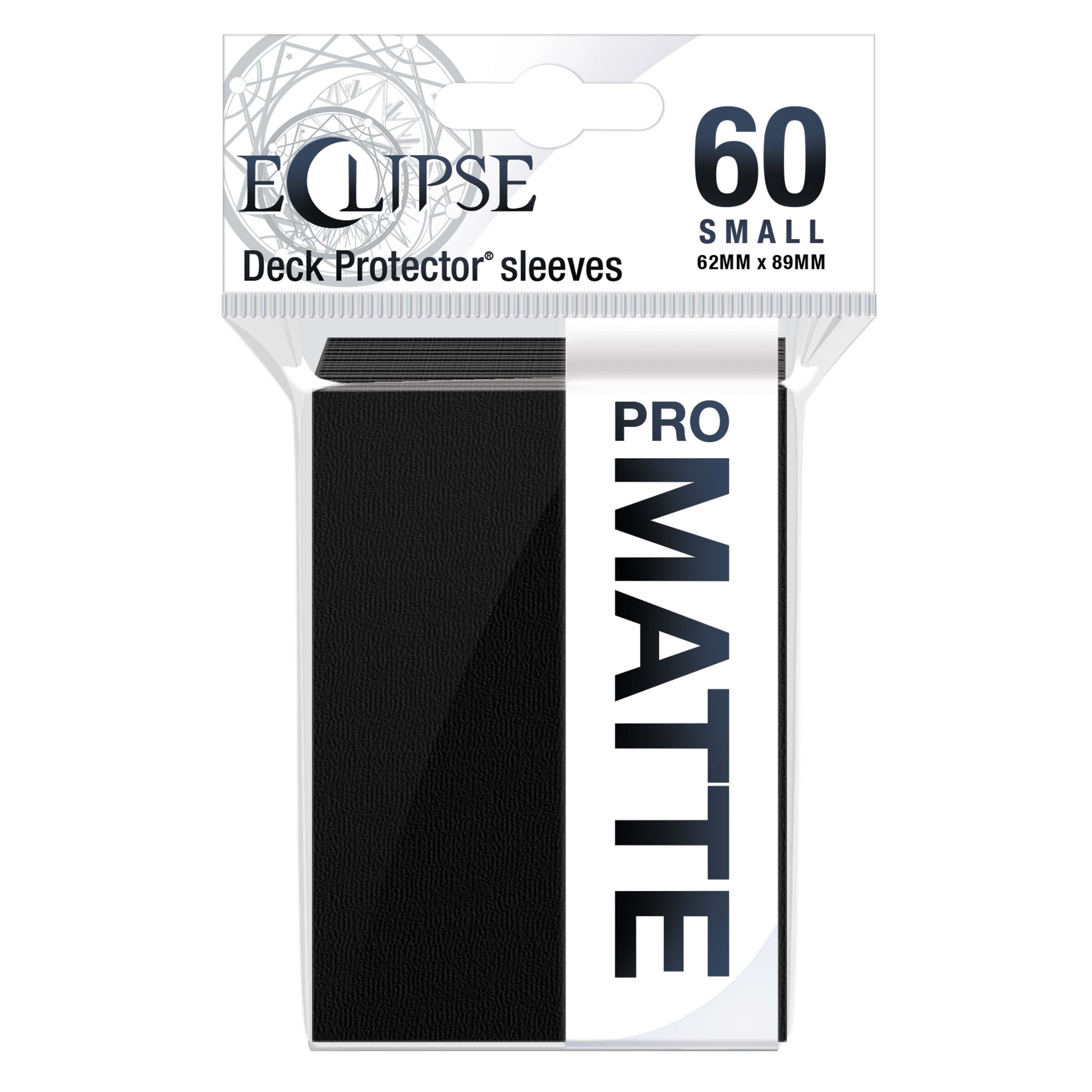 Ultra Pro - Eclipse Matte Sachet de 60 protèges cartes petit format Noir (62 x 89 mm) - flash vidéo