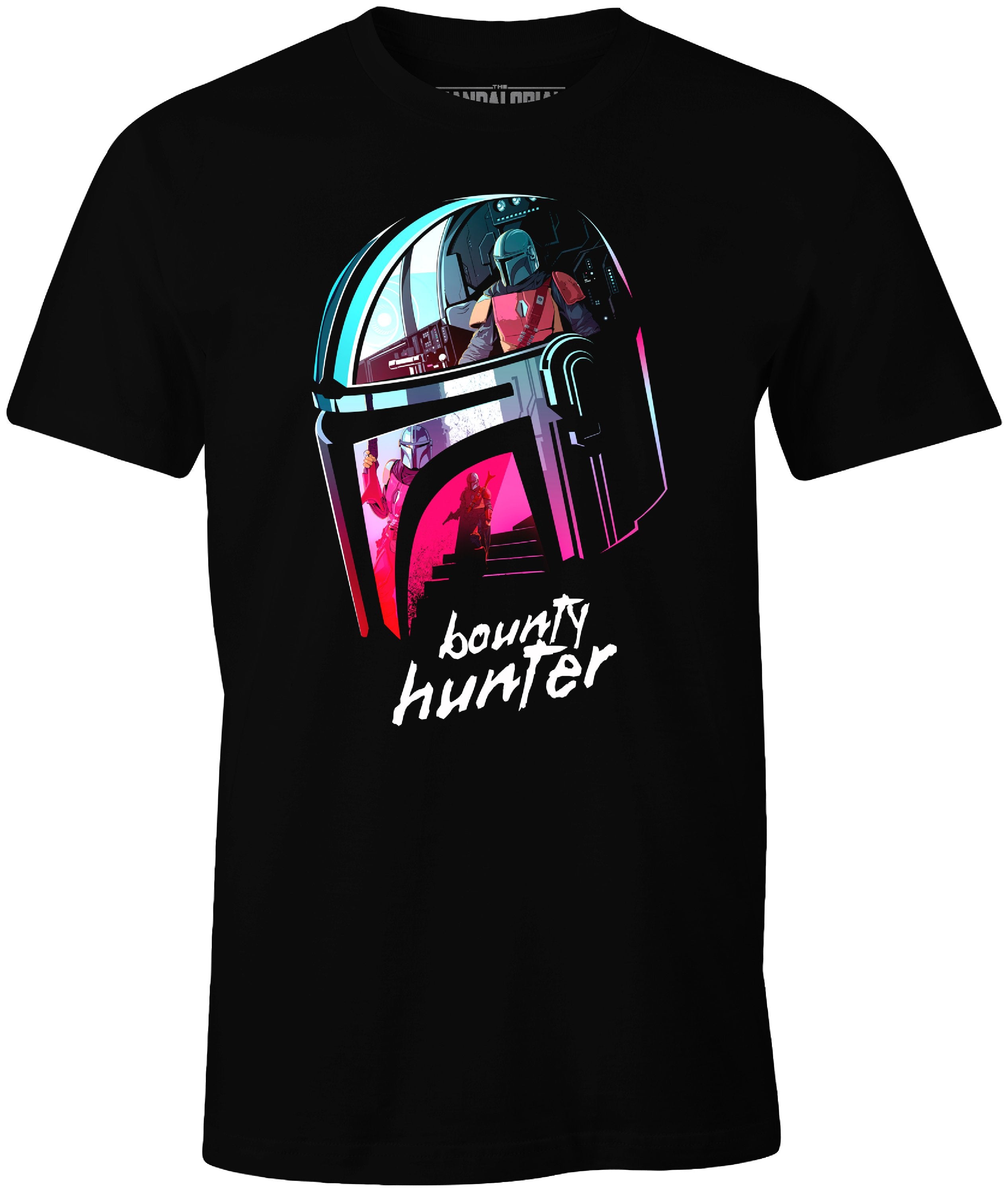 The Mandalorian - Bounty Hunter Black T-Shirt S - flash vidéo