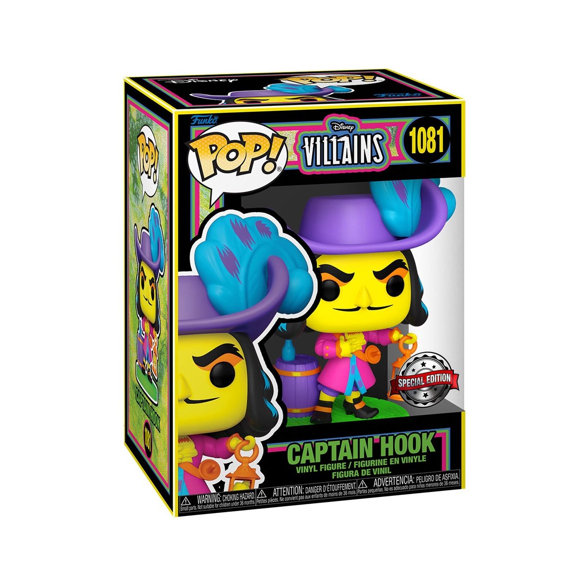 Funko Pop! Disney: Villains - Captain Hook (Blacklight) - Hot Topic Exclusive - flash vidéo