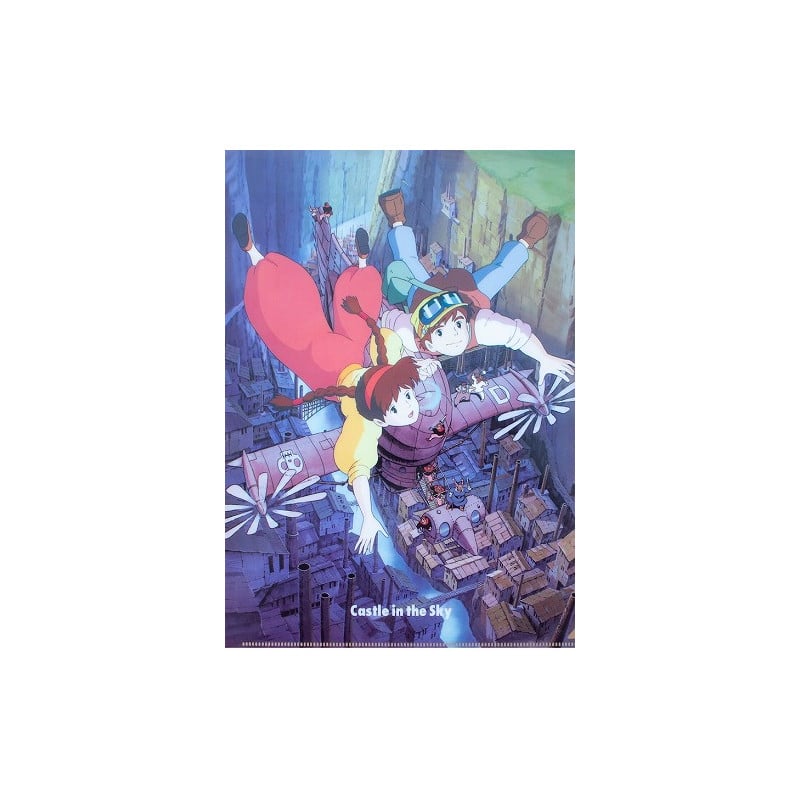Ghibli - Le Château Dans Le Ciel - Chemise A4 Pouvoir du Cristal - flash vidéo