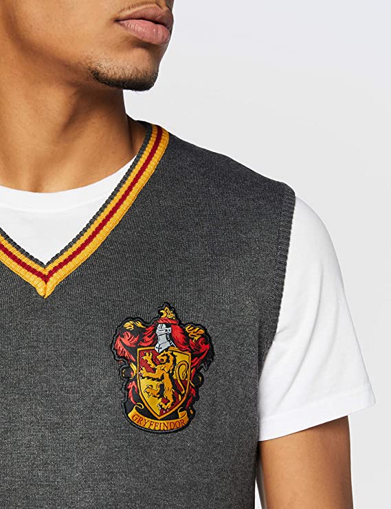Harry Potter - Pull Bordeaux sans Manches Hommes Gryffondor - L - flash vidéo
