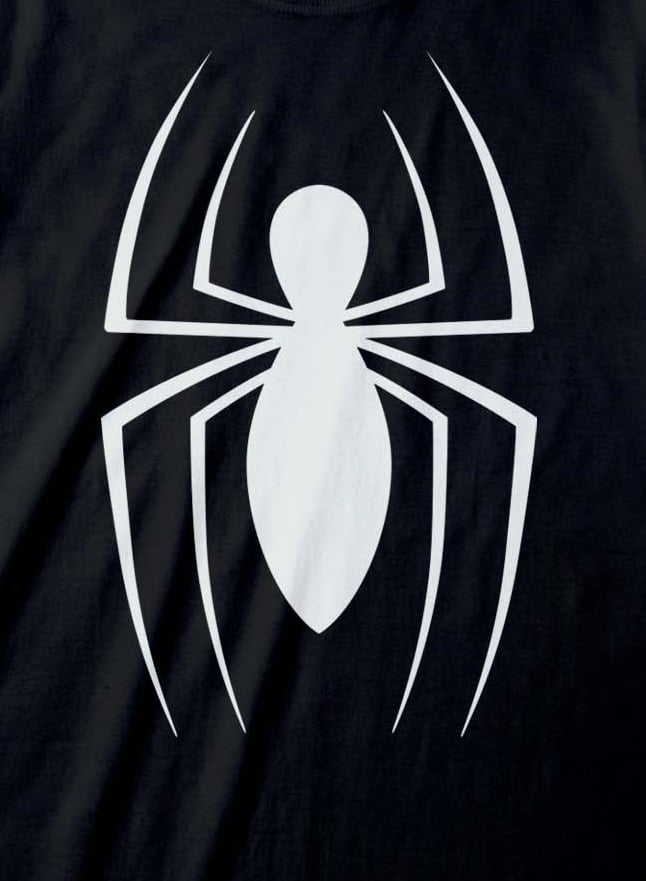 Marvel - T-shirt unisexe Noir Logo classique de Spider-Man - M - flash vidéo