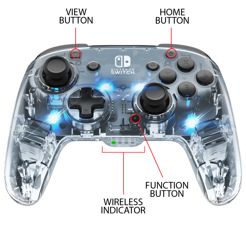 PDP - Manette sans fil Deluxe Afterglow pour Nintendo Switch et Switch OLED - flash vidéo