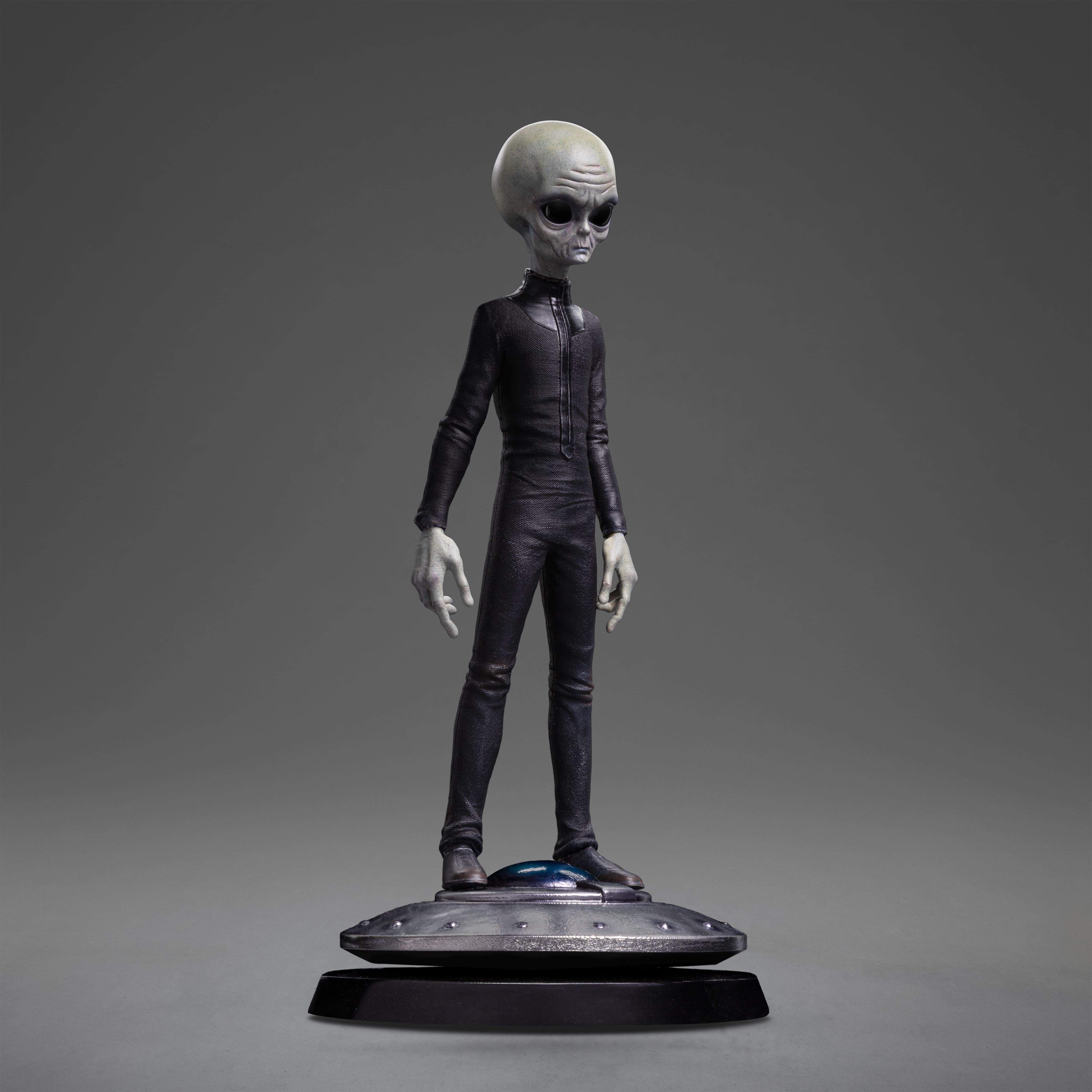 Iron Studios - Art Scale 1/10 - I Want to Believe - Alien Gris Statue 21cm - flash vidéo