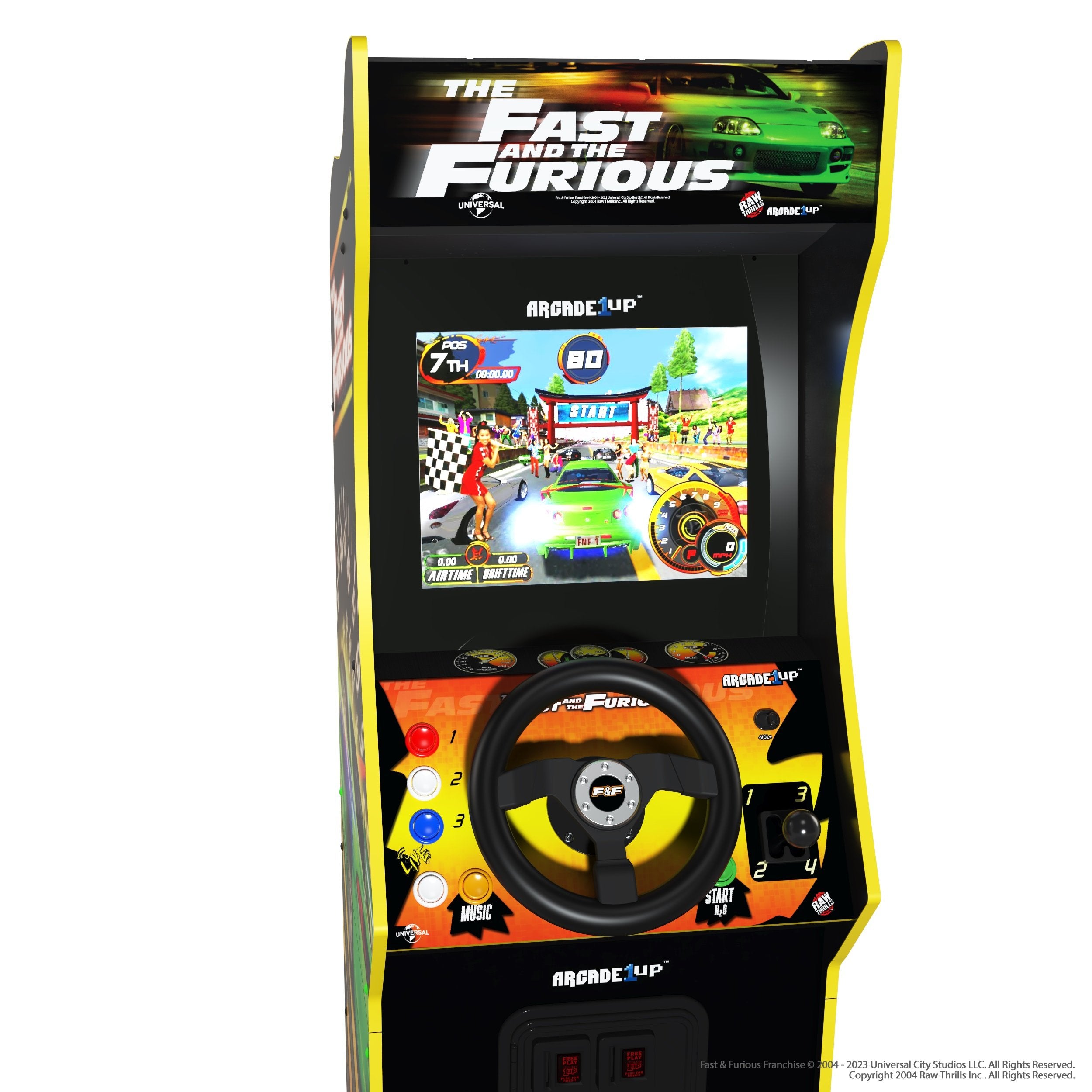 Arcade1Up - The Fast & The Furious Deluxe Arcade Machine - flash vidéo