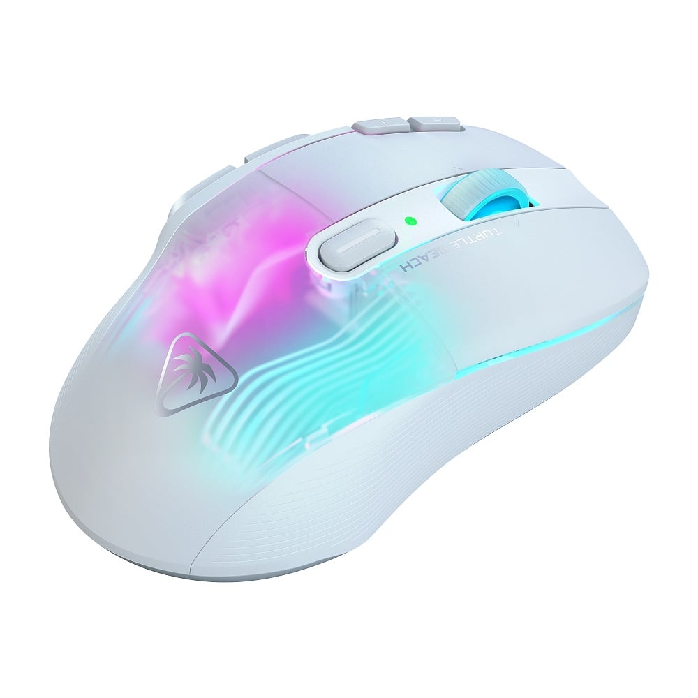 Turtle Beach - Souris de jeu sans-fil optique RGB ultralégère Kone XP Air Blanche - flash vidéo