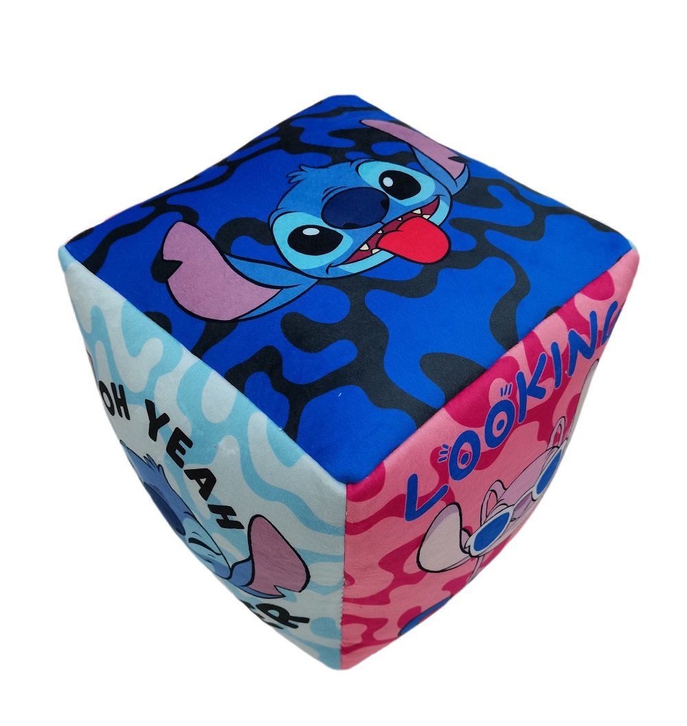 Disney - Lilo et Stitch - Coussin Cube Premium (25x25x25cm) - flash vidéo