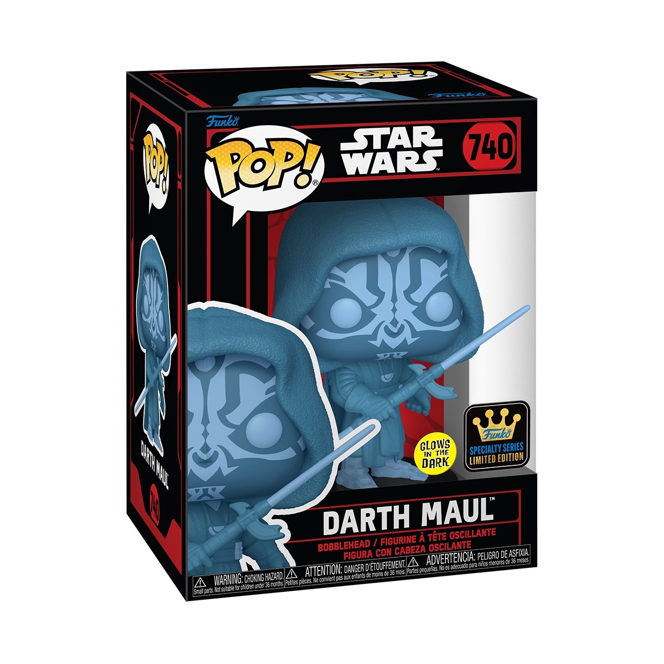 Funko Pop! Star Wars: Dark Side - Darth Maul (Hologram) (Glow in the Dark) - flash vidéo