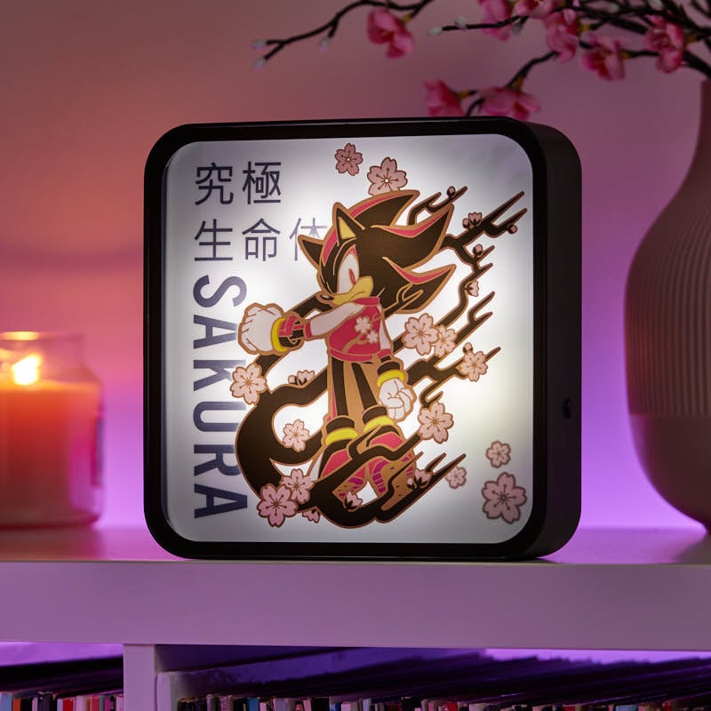Numskull - Sonic le Hérisson - Lampe en plexiglas Sakura Shadow - flash vidéo