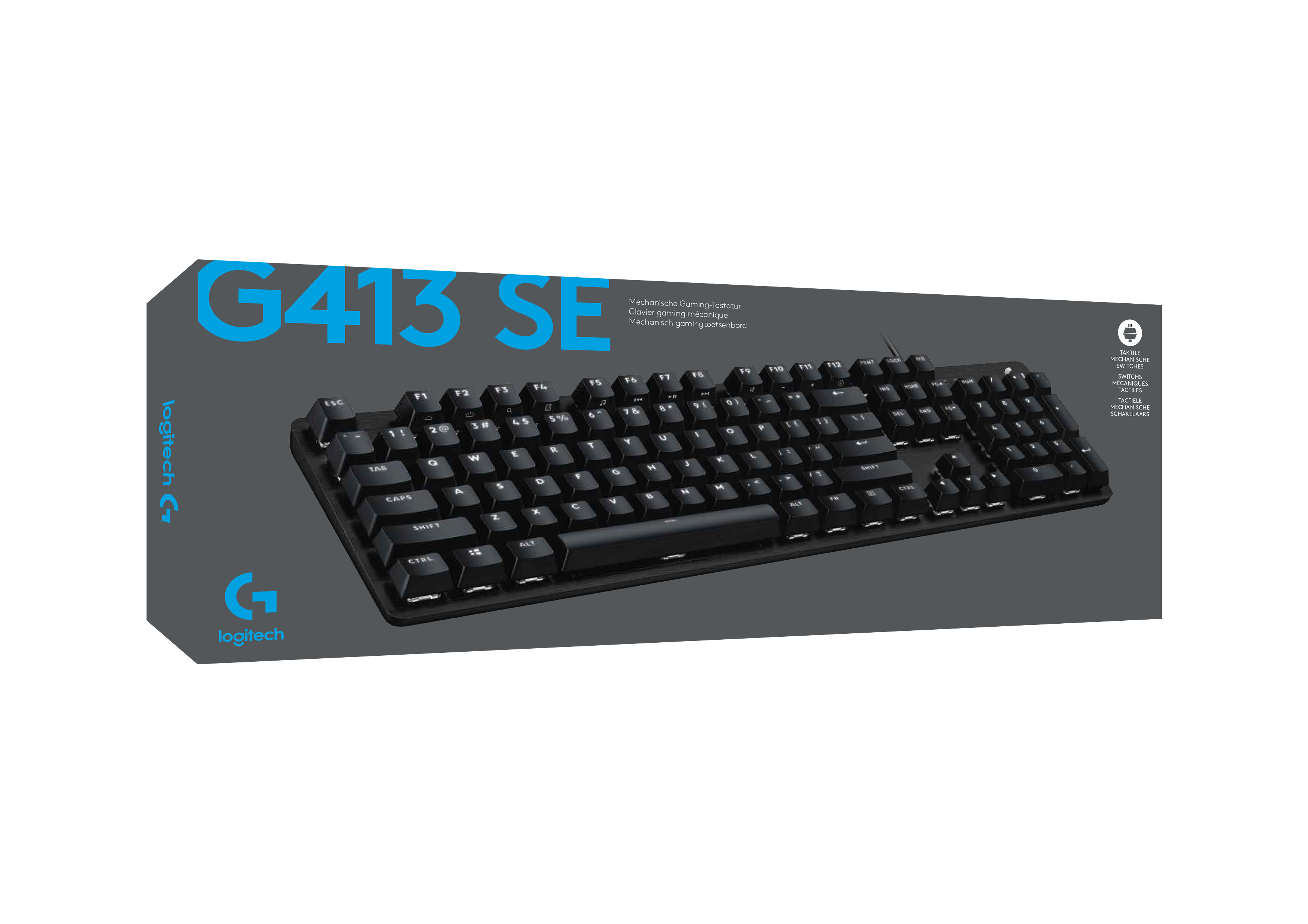 Logitech Clavier mécanique de jeu G413 - Azerty BE - flash vidéo