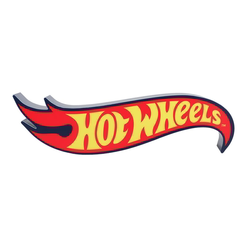 Hot Wheels - Lampe en forme de logo Hot Wheels - flash vidéo