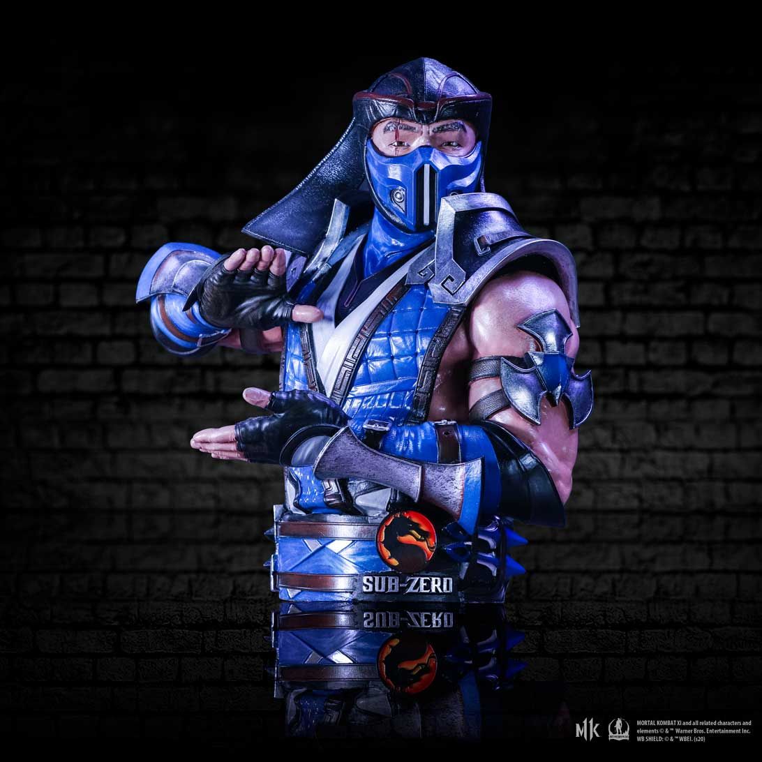 Mortal Kombat - Buste Sub-Zero 29.5cm - flash vidéo