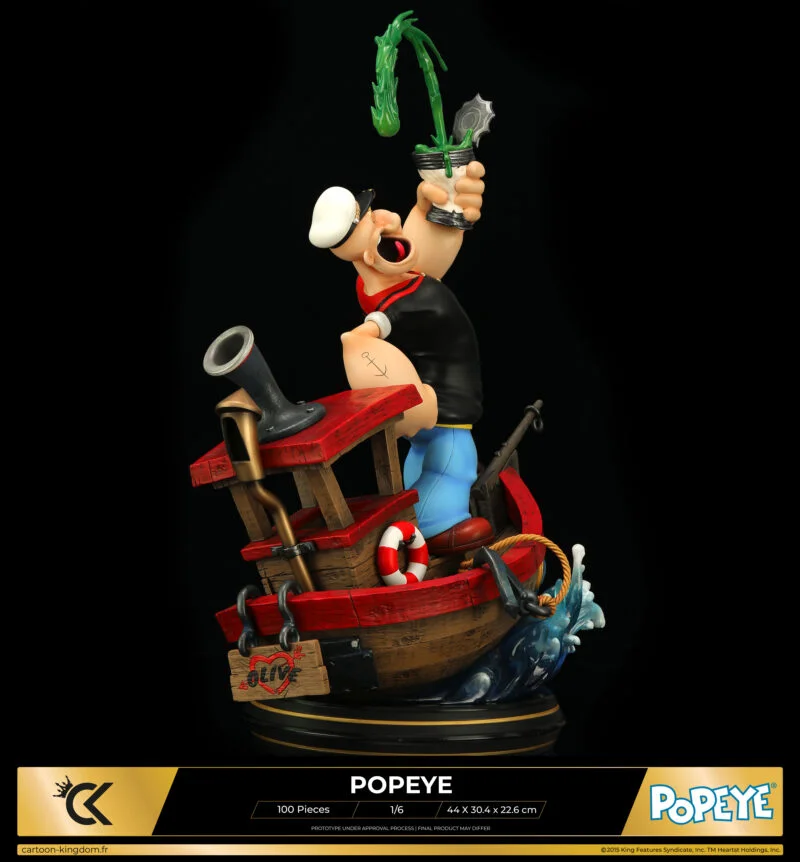 Cartoon Kingdom - 1:6 Statues - Popeye "Olive Version" Statue 44cm - flash vidéo