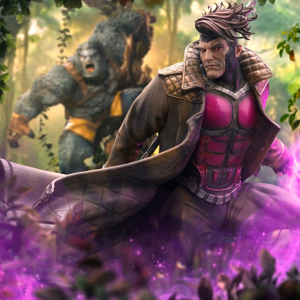 Iron Studios - Deluxe Legacy Replica 1/4 - Marvel - X-Men - Gambit Statue 70cm - flash vidéo