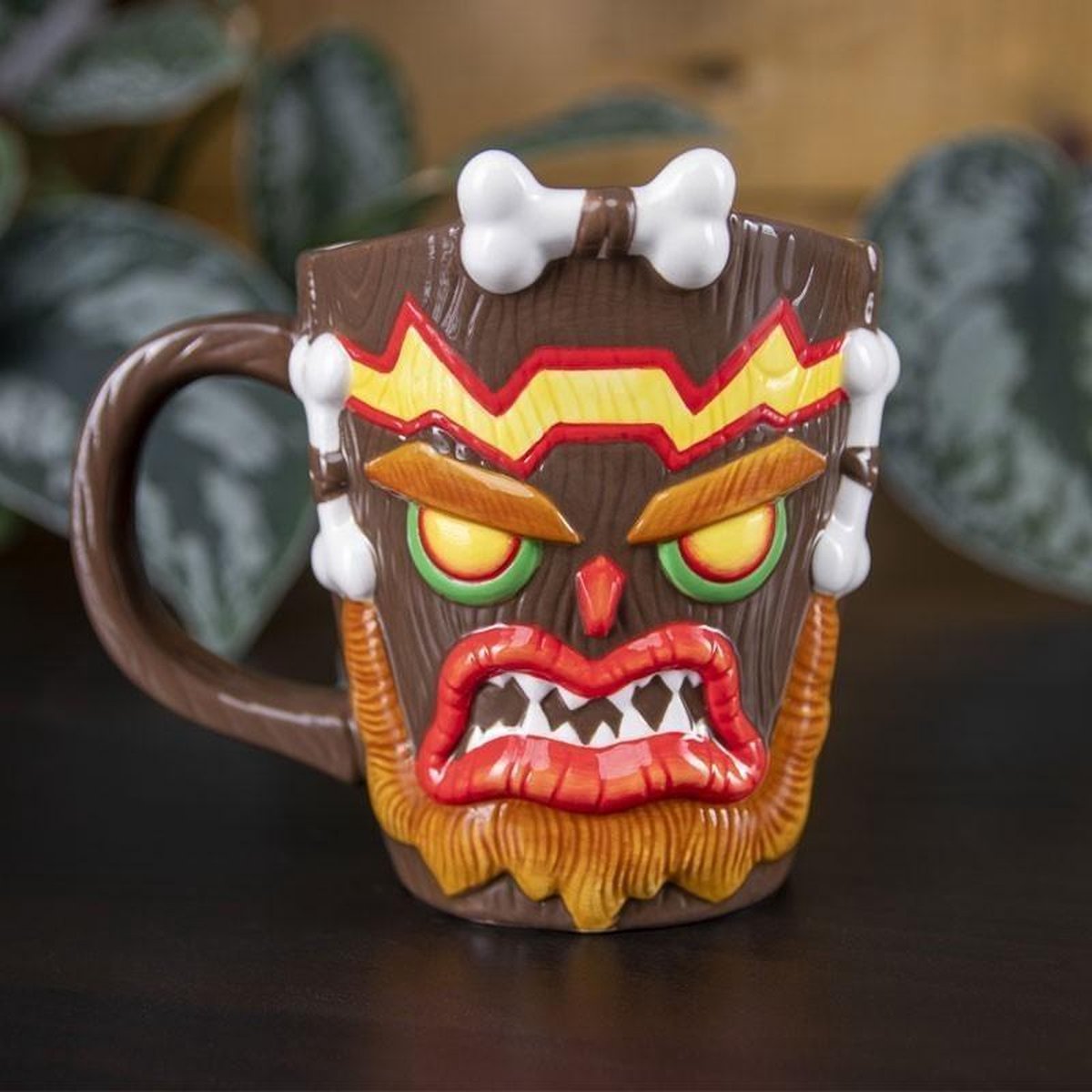 Crash Bandicoot - Uka Uka Shaped Mug - flash vidéo