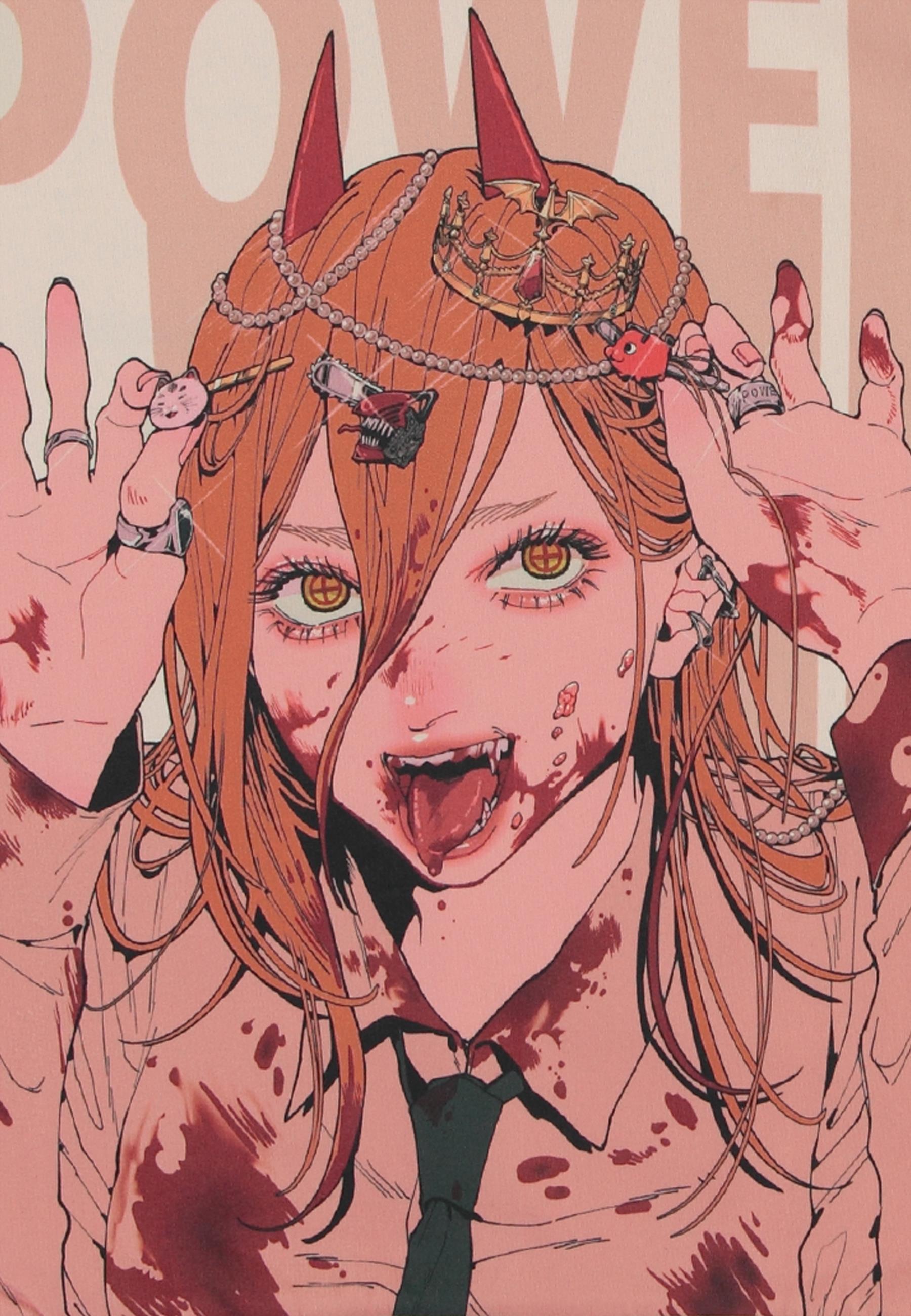 Chainsaw Man - Sweat à capuche Femme "Power" - M - flash vidéo