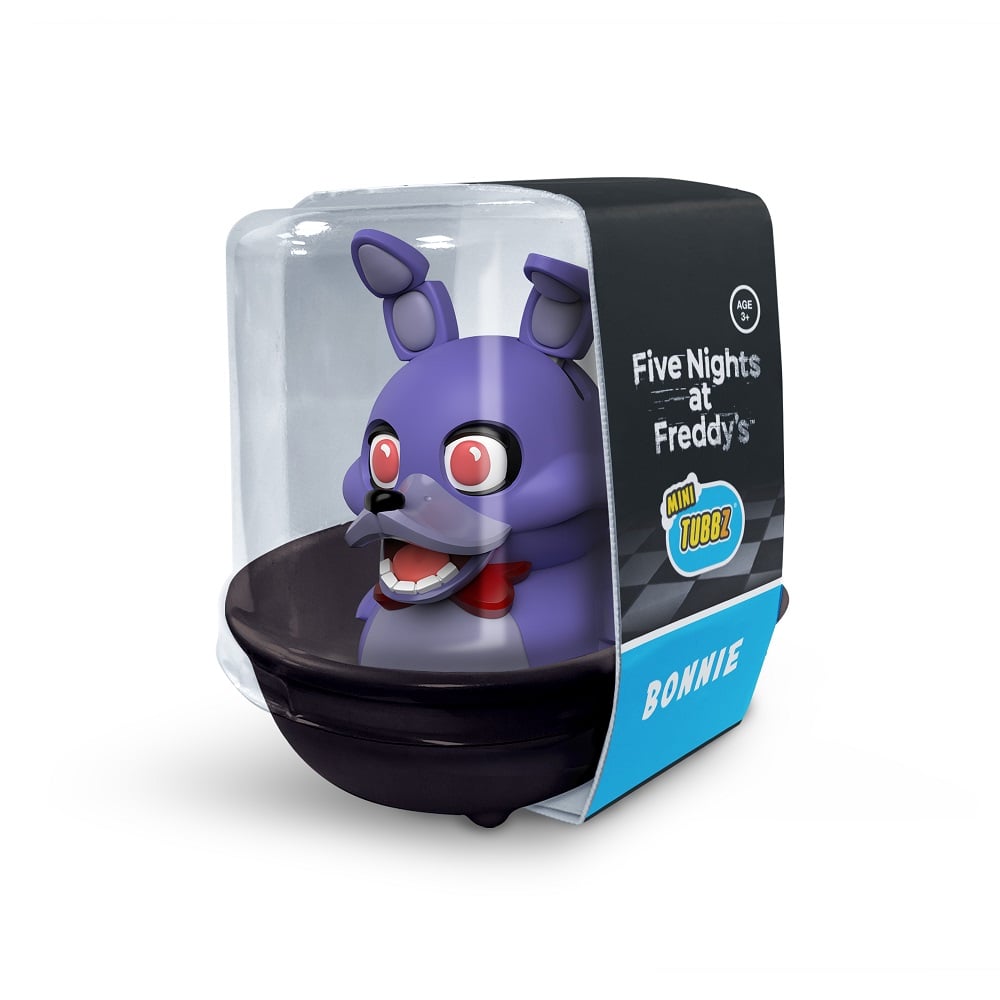 Numskull - Mini TUBBZ Canard de bain - Five Nights at Freddy's - Bonnie (Édition baignoire) - 8cm - flash vidéo