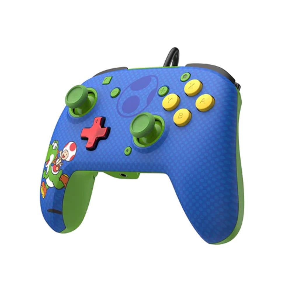 PDP - Manette de jeu filaire REMATCH Toad & Yoshi pour Nintendo Switch et Switch OLED - flash vidéo