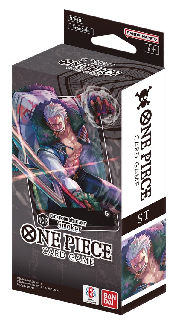 One Piece Card Game - Deck débutant (Edward Newgate / Uta / Don Quijote Doflamingo / Monkey D. Luffy / Smoker / Charlotte Katakuri - 1x deck aléatoire) - flash vidéo